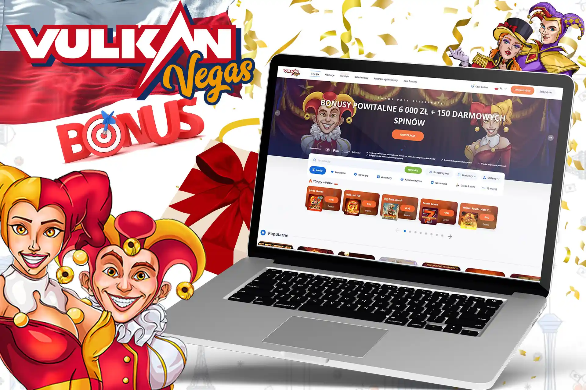W Vulkan Vegas czekają na Ciebie wspaniałe bonusy